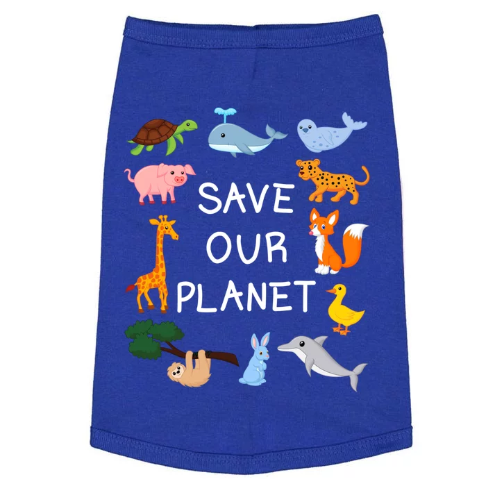 Climate Change Cute Gift With Cute Animals Save Our Planet Great Gift Doggie Tank