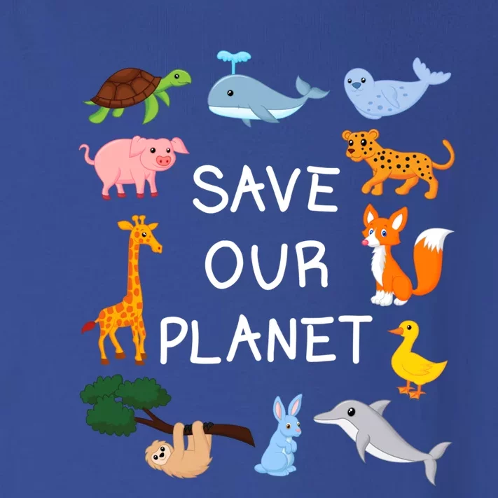 Climate Change Cute Gift With Cute Animals Save Our Planet Great Gift Toddler Long Sleeve Shirt