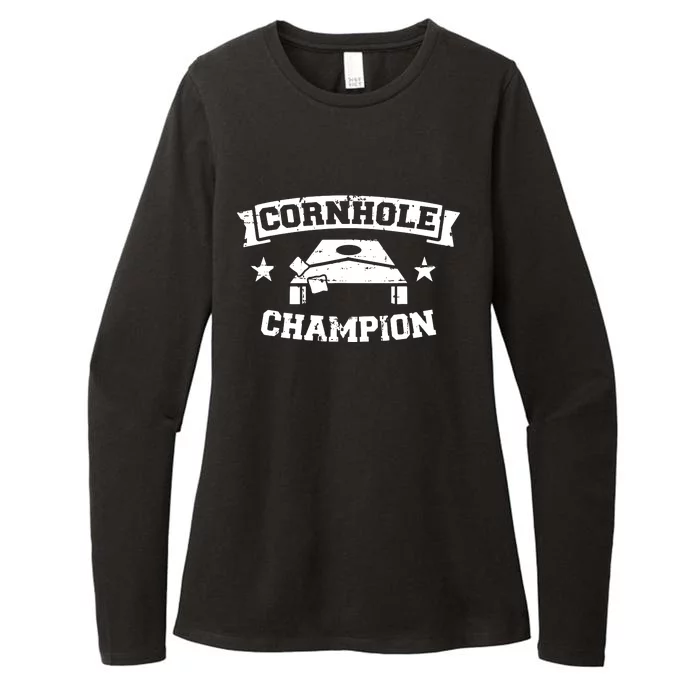 Cornhole Champion Womens CVC Long Sleeve Shirt