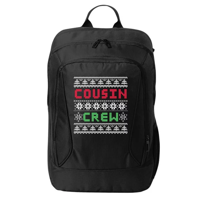 Cousin Crew Christmas Ugly Sweater Pajamas Family Xmas Gift City Backpack