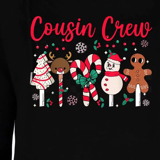 Cousin Crew Christmas Squad Family Matching Cousin Club Kid Womens Funnel Neck Pullover Hood