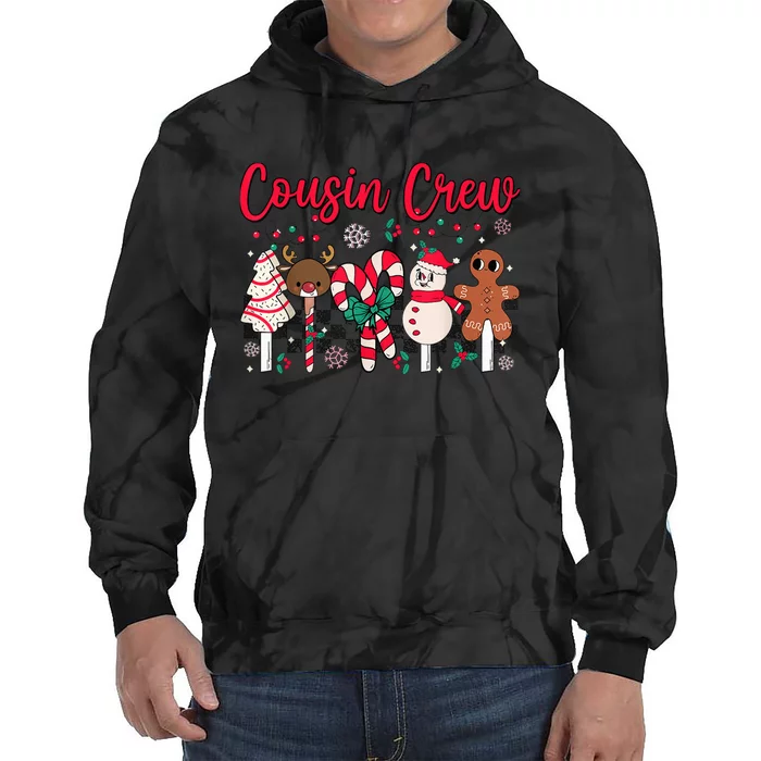 Cousin Crew Christmas Squad Family Matching Cousin Club Kid Tie Dye Hoodie