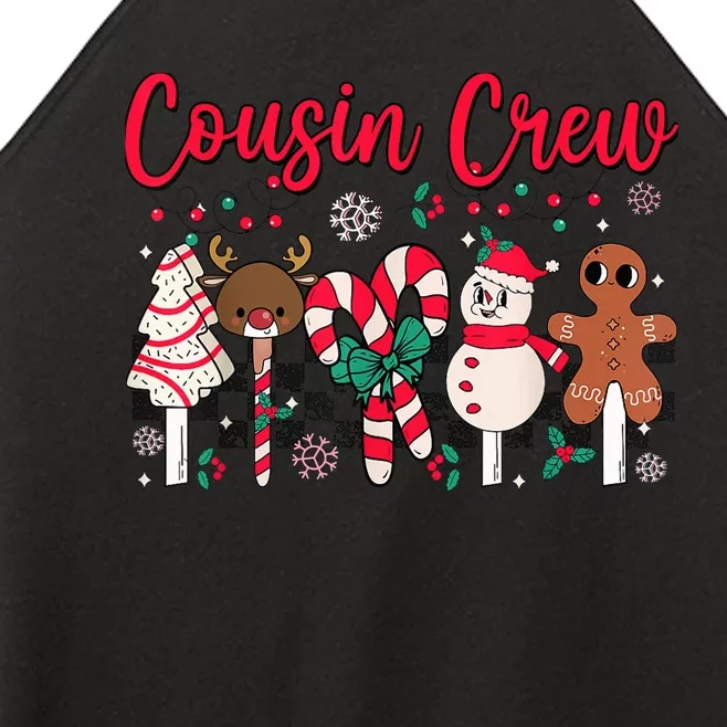 Cousin Crew Christmas Squad Family Matching Cousin Club Kid Women’s Perfect Tri Rocker Tank