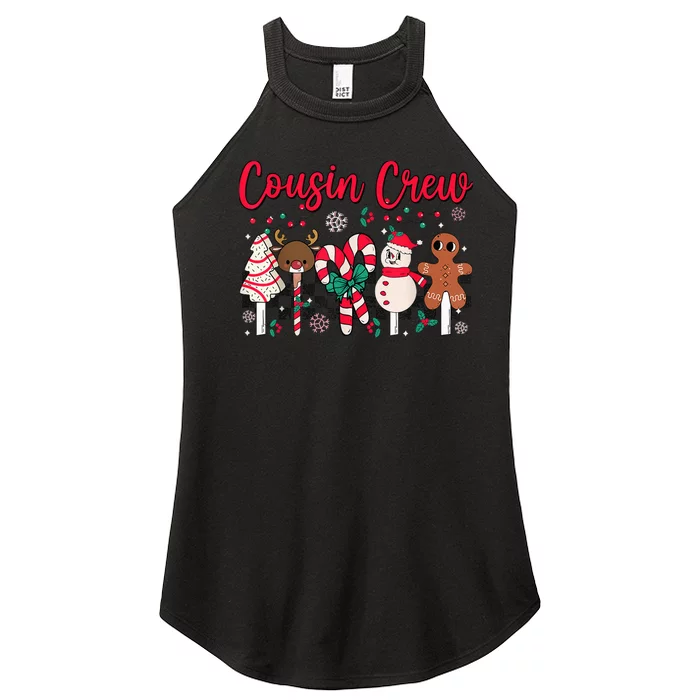 Cousin Crew Christmas Squad Family Matching Cousin Club Kid Women’s Perfect Tri Rocker Tank