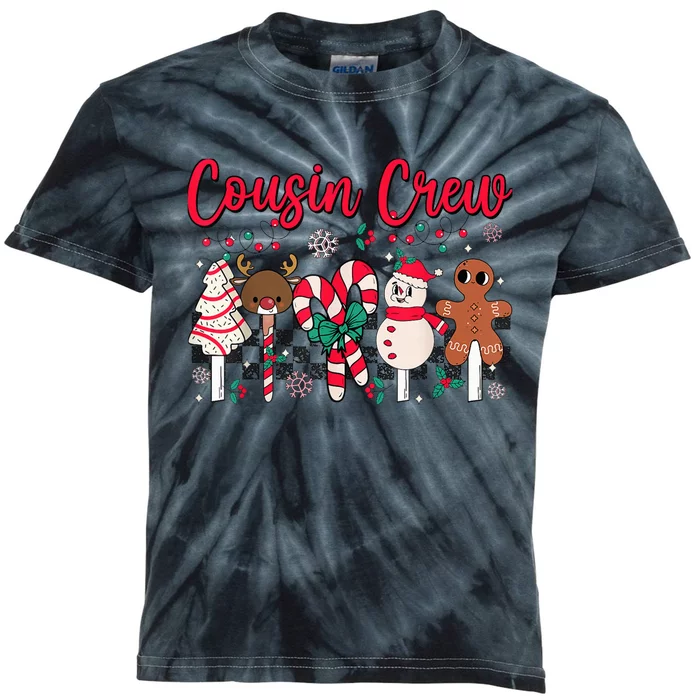 Cousin Crew Christmas Squad Family Matching Cousin Club Kid Kids Tie-Dye T-Shirt