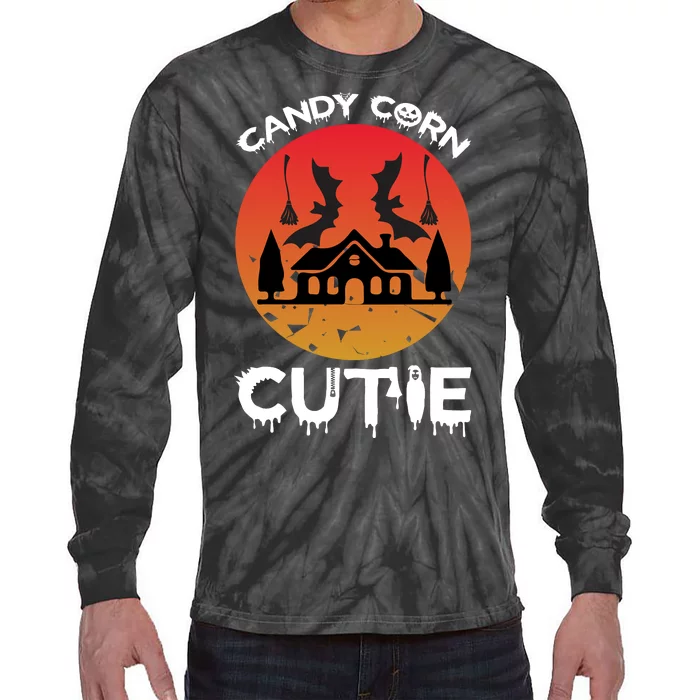 Candy Corn Cutie Tie-Dye Long Sleeve Shirt