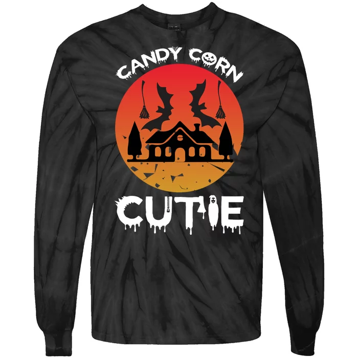 Candy Corn Cutie Tie-Dye Long Sleeve Shirt