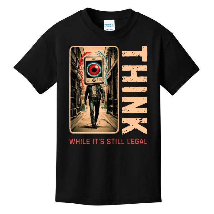 Conservative Cancel Culture Think While Its Still Legal Kids T-Shirt