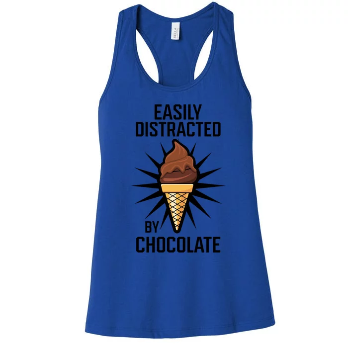 Chocolatier Cocoa Chocolate Ice Cone Gift Women's Racerback Tank