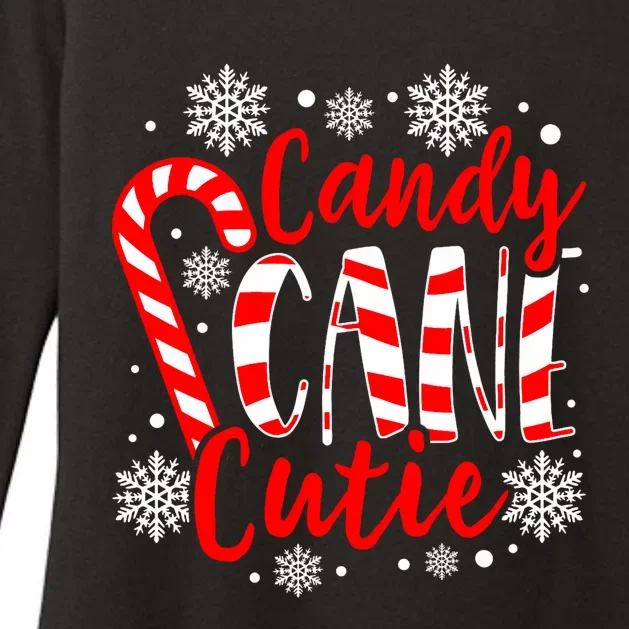 Candy Cane Cutie Cute Christmas Holiday Sweet Precious Womens CVC Long Sleeve Shirt