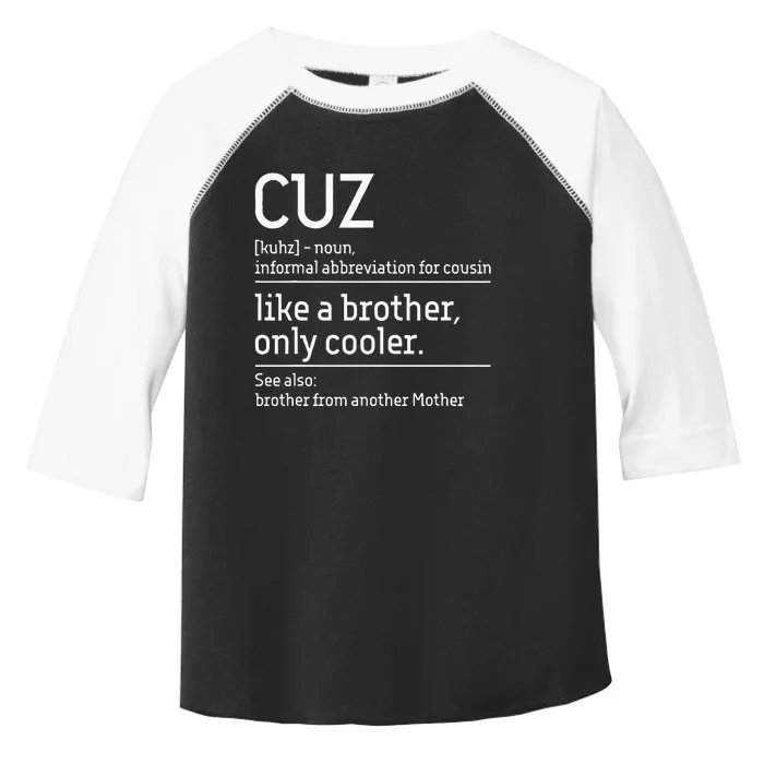 Cuz Cousin Cousins Matching Family Member Childhood Toddler Fine Jersey T-Shirt