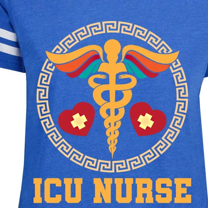 Clinic Caretaker Caduceus Hospital Registered Icu Nurse Cute Gift Enza Ladies Jersey Football T-Shirt