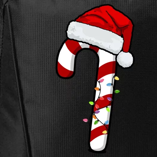 Christmas Candy Cane Holiday City Backpack