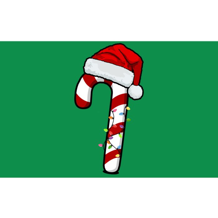 Christmas Candy Cane Holiday Bumper Sticker