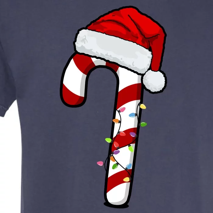 Christmas Candy Cane Holiday Garment-Dyed Heavyweight T-Shirt