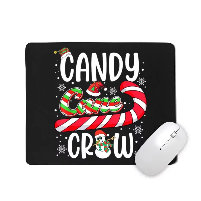 Candy Cane Crew Christmas Xmas Love Candy Girls Mousepad