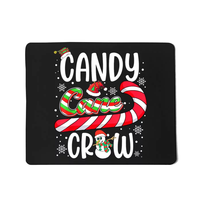 Candy Cane Crew Christmas Xmas Love Candy Girls Mousepad