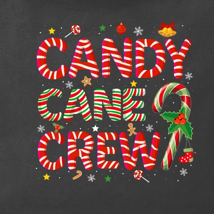 Candy Cane Crew Funny Christmas Candy Lover Xmas Pajamas Zip Tote Bag