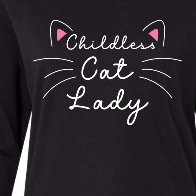 Cute Childless Cat Ladies Childless Cat Lady Womens Cotton Relaxed Long Sleeve T-Shirt