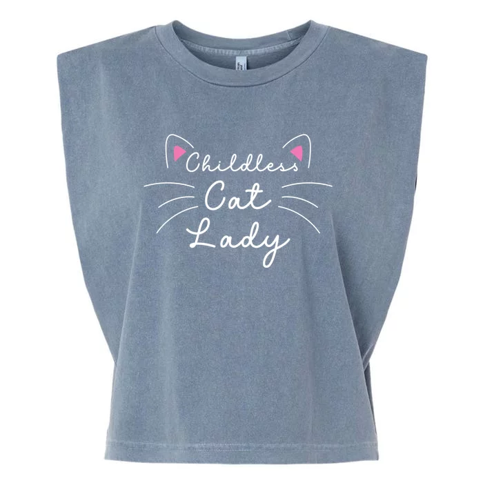 Cute Childless Cat Ladies Childless Cat Lady Garment-Dyed Women's Muscle Tee