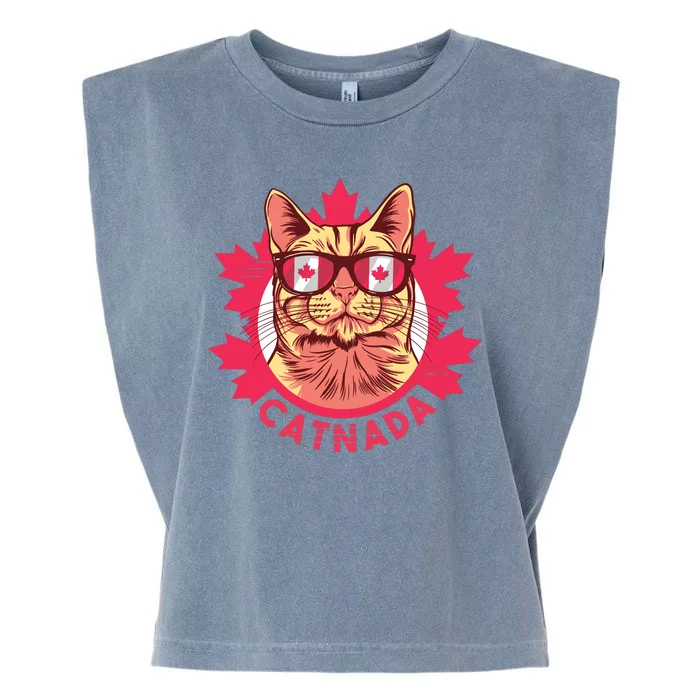 Canadian Cat Garment-Dyed Women's Muscle Tee