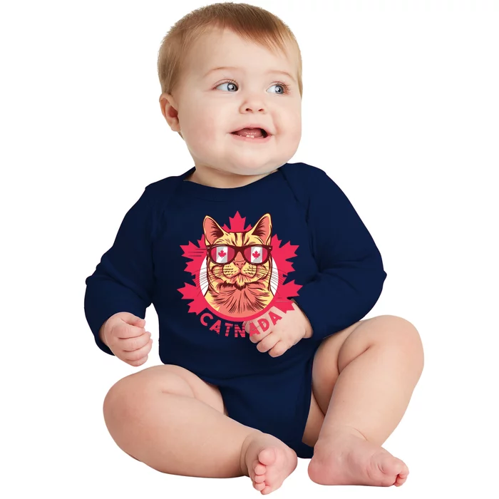 Canadian Cat Baby Long Sleeve Bodysuit