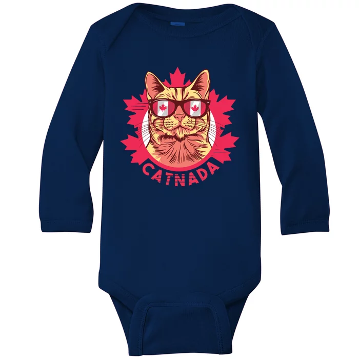 Canadian Cat Baby Long Sleeve Bodysuit