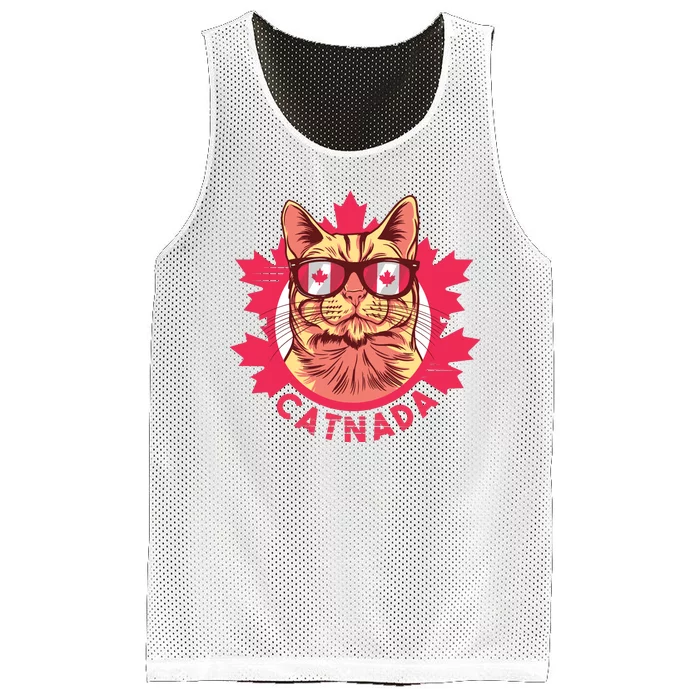 Canadian Cat Mesh Reversible Basketball Jersey Tank