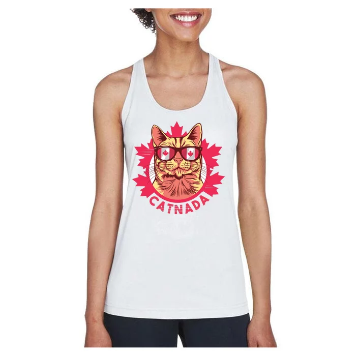 Canadian Cat Women's Racerback Tank