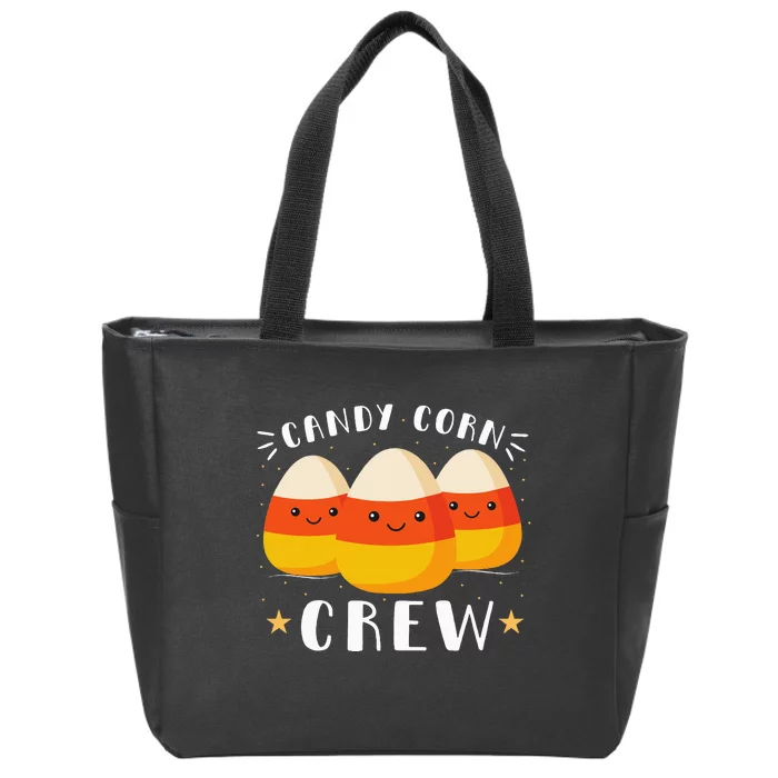 Candy Corn Crew Halloween Costume Friends Zip Tote Bag