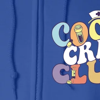 Cool Crn Club Registered Nurse Medical Practitioner Groovy Cute Gift Full Zip Hoodie