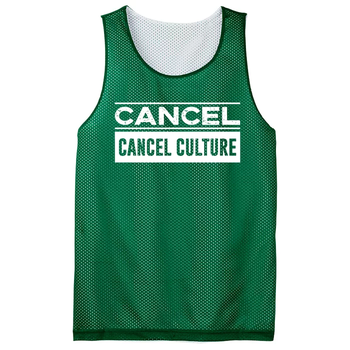 Cancel Cancel Culture Mesh Reversible Basketball Jersey Tank