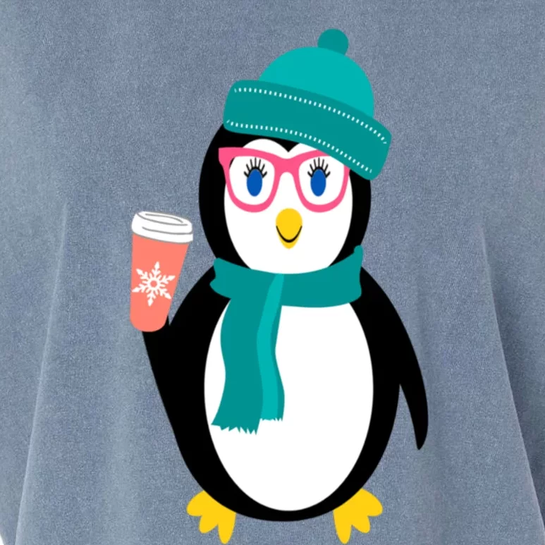 Cute Chillin Christmas Holiday Gift For Penguin Lovers Funny Gift Garment-Dyed Women's Muscle Tee