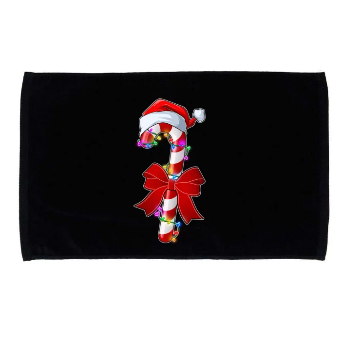 Cute Christmas Candy Cane Microfiber Hand Towel