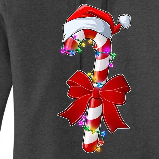 Cute Christmas Candy Cane Women's Pullover Hoodie