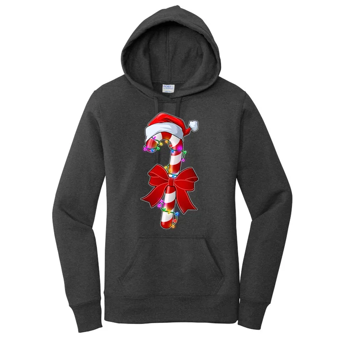 Cute Christmas Candy Cane Women's Pullover Hoodie