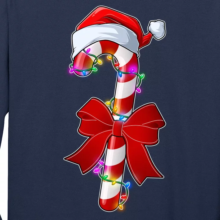 Cute Christmas Candy Cane Long Sleeve Shirt