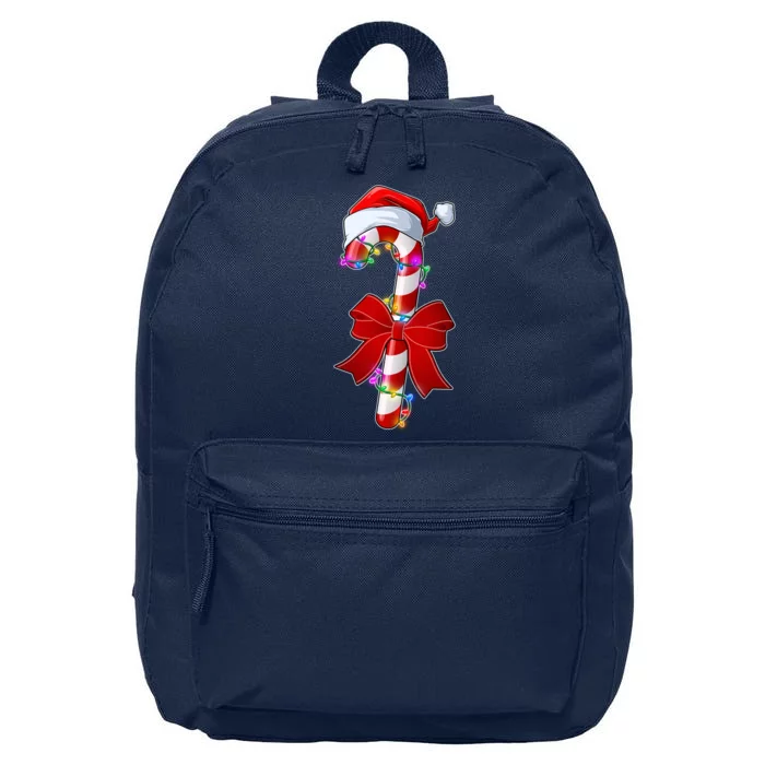 Cute Christmas Candy Cane 16 in Basic Backpack