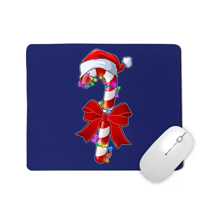 Cute Christmas Candy Cane Mousepad