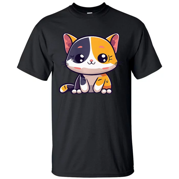 Calico Cat Cute Kitty Pet Kitten Owner Purr Meow Mom Mother Tall T-Shirt