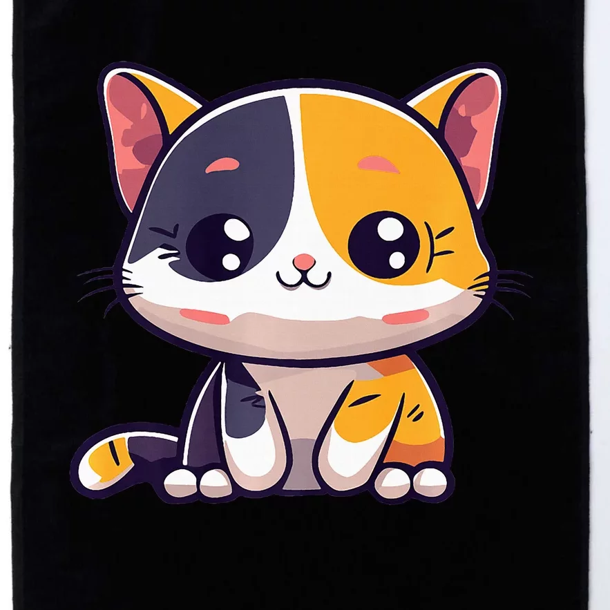 Calico Cat Cute Kitty Pet Kitten Owner Purr Meow Mom Mother Platinum Collection Golf Towel