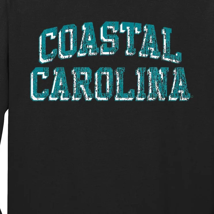 Coastal Carolina Chanticleers Retro Arch Logo Tall Long Sleeve T-Shirt