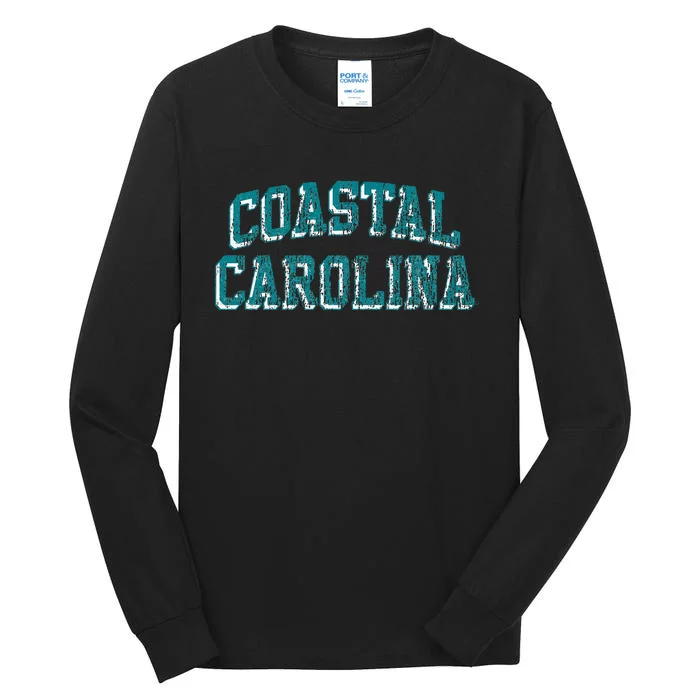 Coastal Carolina Chanticleers Retro Arch Logo Tall Long Sleeve T-Shirt