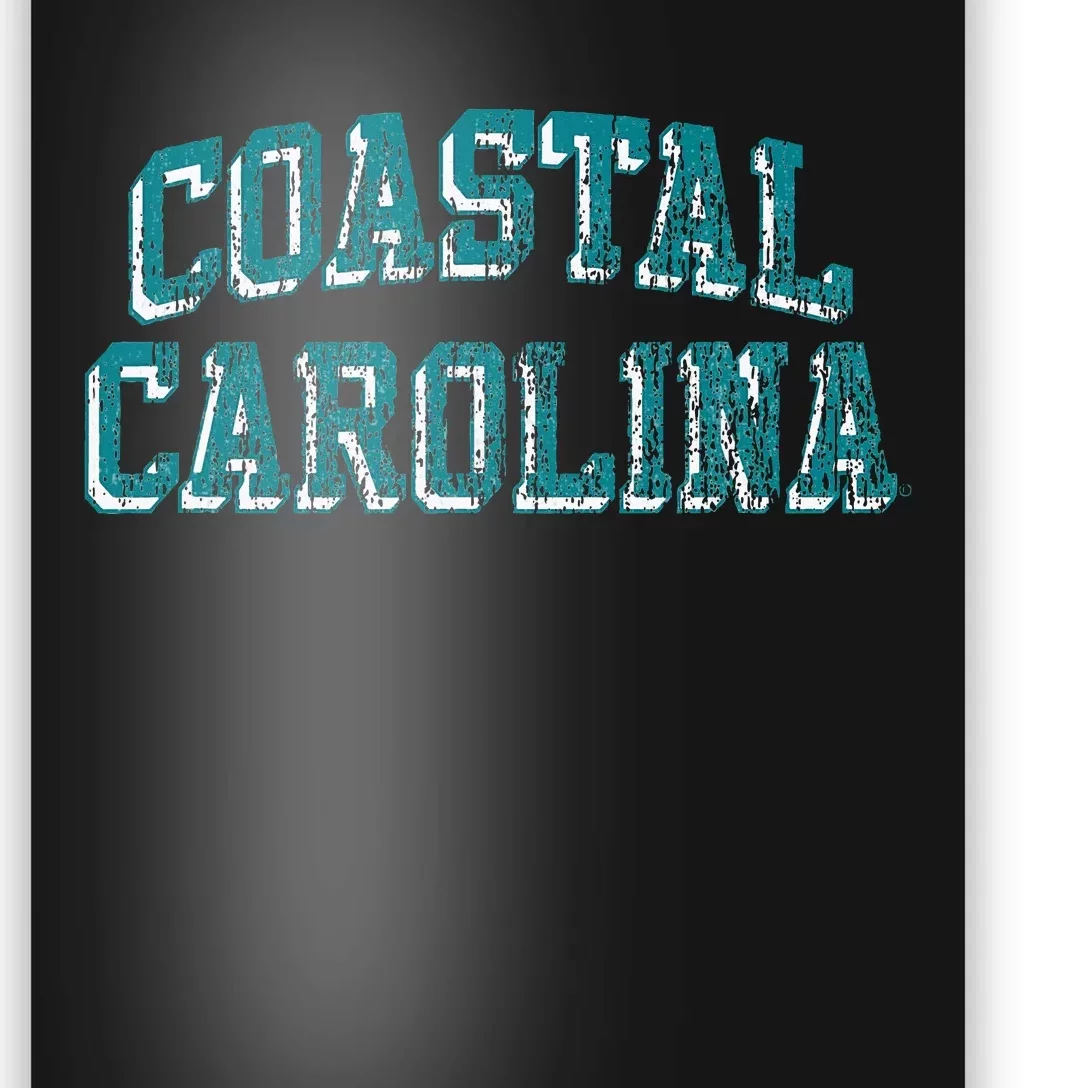 Coastal Carolina Chanticleers Retro Arch Logo Poster