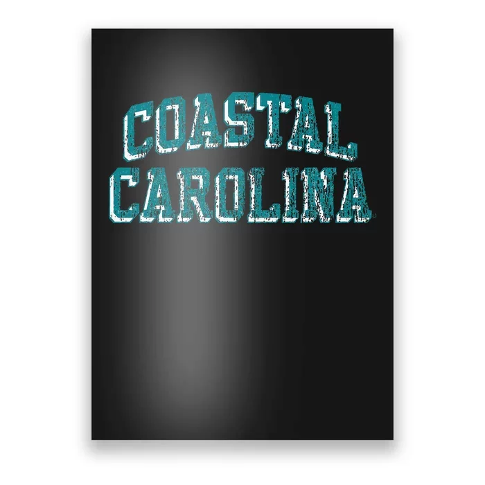 Coastal Carolina Chanticleers Retro Arch Logo Poster