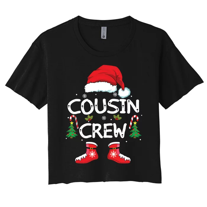 Christmas Cousin Crew Women's Crop Top Tee