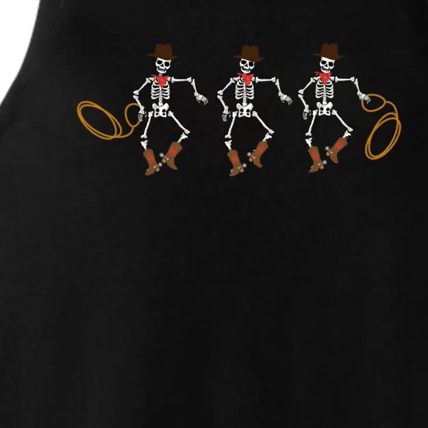 Country Cow Cow Halloween Dancing Skeleton Clothing Meaningful Gift Ladies Tri-Blend Wicking Tank