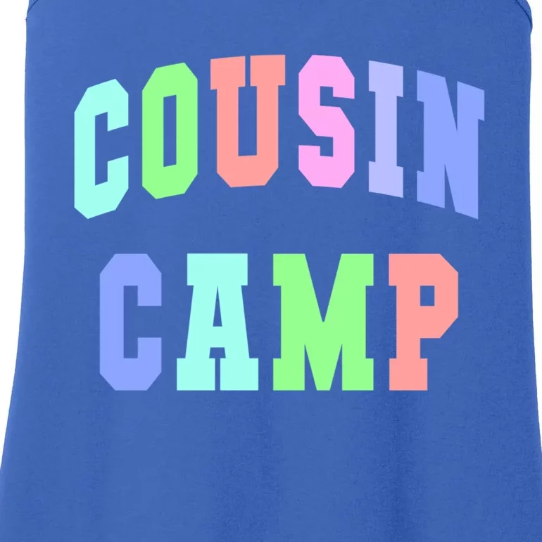 College Cousin Camp Aunt Team Family Vibes Best Ever Gift Ladies Essential Tank