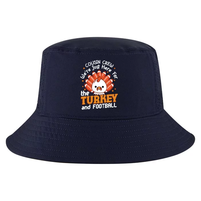 Cousin Crew Cute Turkey Football Feathers Happy Thanksgiving Gift Cool Comfort Performance Bucket Hat