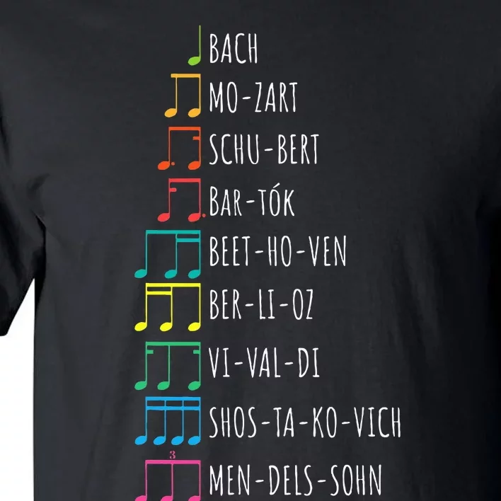 Classic Composers Classical Music Musical Notes Tall T-Shirt